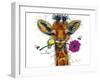 Giraffe-Karrie Evenson-Framed Art Print