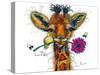 Giraffe-Karrie Evenson-Stretched Canvas