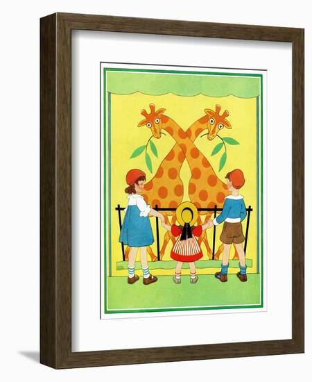 Giraffes - Child Life-Hazel Frazee-Framed Giclee Print