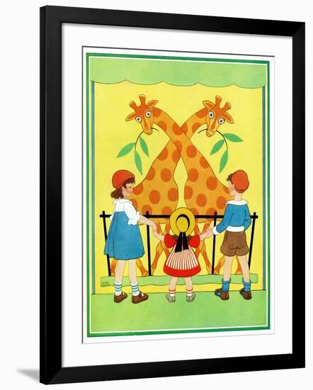 Giraffes - Child Life-Hazel Frazee-Framed Giclee Print