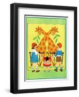 Giraffes - Child Life-Hazel Frazee-Framed Premium Giclee Print