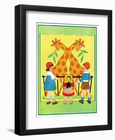 Giraffes - Child Life-Hazel Frazee-Framed Premium Giclee Print
