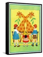 Giraffes - Child Life-Hazel Frazee-Framed Stretched Canvas