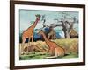 Giraffes, Illustration from 'Pads, Paws and Claws', 1924-null-Framed Giclee Print