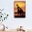 Giraffes Silhouettes at Sunset-null-Mounted Premium Photographic Print displayed on a wall