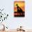 Giraffes Silhouettes at Sunset-null-Stretched Canvas displayed on a wall