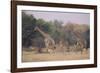 Giraffes Walking through the Grass-DLILLC-Framed Photographic Print