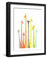 Giraffes-The Paper Nut-Framed Art Print