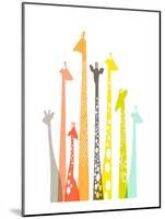 Giraffes-The Paper Nut-Mounted Art Print