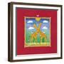 Giraffes-Linda Edwards-Framed Giclee Print