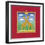 Giraffes-Linda Edwards-Framed Giclee Print