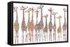 Giraffes-Milovelen-Framed Stretched Canvas