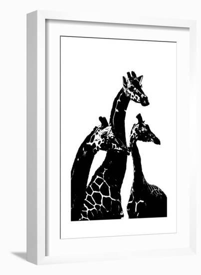 Giraffes-Alex Cherry-Framed Art Print