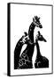 Giraffes-Alex Cherry-Framed Stretched Canvas