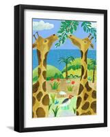 Giraffes-Nathaniel Mather-Framed Premium Giclee Print