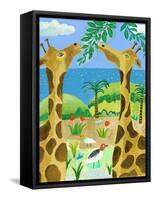 Giraffes-Nathaniel Mather-Framed Stretched Canvas
