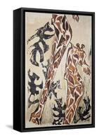 Giraffes-Norma Kramer-Framed Stretched Canvas