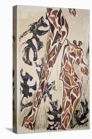 Giraffes-Norma Kramer-Stretched Canvas