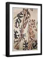 Giraffes-Norma Kramer-Framed Art Print