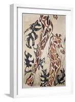 Giraffes-Norma Kramer-Framed Art Print