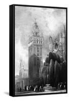 Giralda, Seville-David Roberts-Framed Stretched Canvas