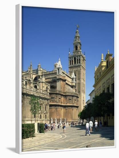 Giralda Tower in the City of Seville, Andalucia, Spain, Europe-Lee Frost-Framed Photographic Print