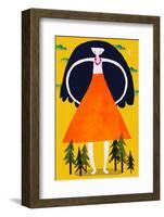 Girant Girl-Treechild-Framed Photographic Print