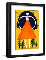 Girant Girl-Treechild-Framed Photographic Print