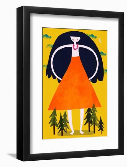 Girant Girl-Treechild-Framed Photographic Print