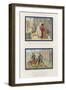 Girart Sits by a Fire Behind Count Liziart and Girart Meets a Squire-null-Framed Giclee Print