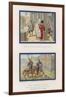 Girart Sits by a Fire Behind Count Liziart and Girart Meets a Squire-null-Framed Giclee Print