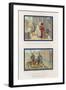 Girart Sits by a Fire Behind Count Liziart and Girart Meets a Squire-null-Framed Giclee Print