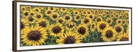 Girasoli (detail)-Tebo Marzari-Framed Art Print