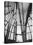 Girders Spanning Space in Dome Pattern, Construction of Palomar Telescope, Mt. Wilson Observatory-Margaret Bourke-White-Stretched Canvas