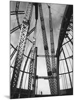 Girders Spanning Space in Dome Pattern, Construction of Palomar Telescope, Mt. Wilson Observatory-Margaret Bourke-White-Mounted Photographic Print