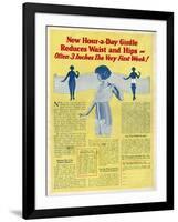 Girdle That Reduces Waist and Hips-null-Framed Art Print