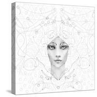 Girl 1 Coloring-RUNA-Stretched Canvas