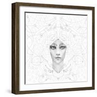 Girl 1 Coloring-RUNA-Framed Giclee Print