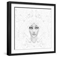 Girl 1 Coloring-RUNA-Framed Giclee Print
