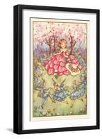 Girl Amid Fairy Dance-null-Framed Art Print