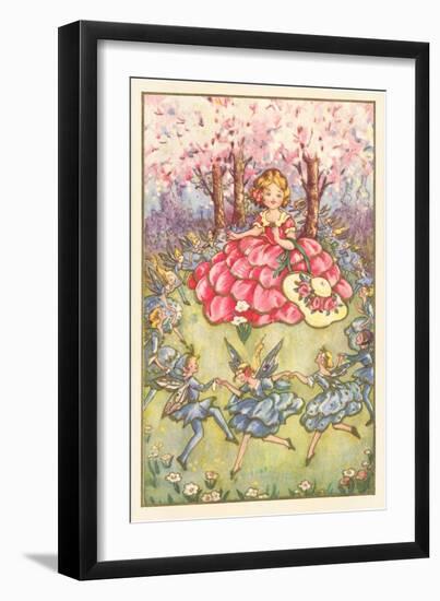 Girl Amid Fairy Dance-null-Framed Art Print