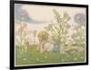 Girl and a Baby Fairy Would You Believe, I Found a Fairy on Midsummer Eve!-Berwick-Framed Art Print