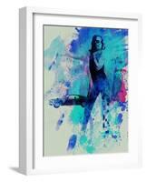 Girl and a Car-NaxArt-Framed Art Print