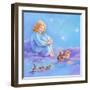 Girl and Animals in Clouds I-Judy Mastrangelo-Framed Giclee Print