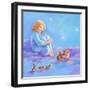 Girl and Animals in Clouds I-Judy Mastrangelo-Framed Giclee Print