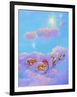 Girl and Animals in Clouds II-Judy Mastrangelo-Framed Giclee Print