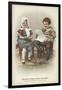 Girl and Boy Wearing Traditional Costume-null-Framed Giclee Print