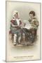 Girl and Boy Wearing Traditional Costume-null-Mounted Giclee Print