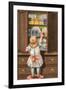 Girl and Cocoa-null-Framed Art Print