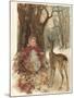 Girl and Deer-Marie Seymour Lucas-Mounted Art Print